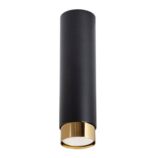 Plafond Nero Ø22,5 Cm Schwarz-Gold Edle Deckenlampe Mit Akzent-Leuchtezauber