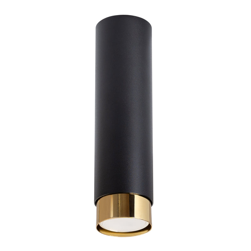 Plafond Nero Ø22,5 Cm Schwarz-Gold Edle Deckenlampe Mit Akzent-Leuchtezauber