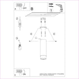 Plafond Nero Ø22,5 Cm Schwarz-Gold Edle Deckenlampe Mit Akzent-Leuchtezauber