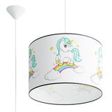 Hängeleuchte Unicorn Ø40cm – Traumhaftes Design in Pastell-Leuchtezauber