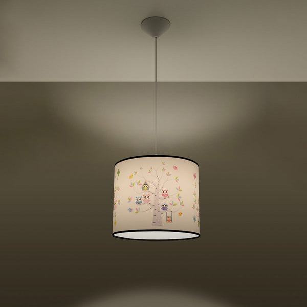 Hängeleuchte Owls Ø30cm – Kinderzimmerlampe mit Eulenmotiv-Leuchtezauber