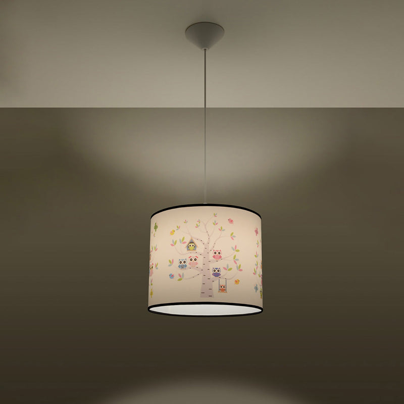 Hängeleuchte Owls Ø40cm – Deckenleuchte Eulen-Design groß-Leuchtezauber