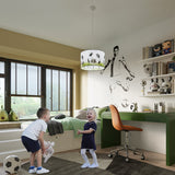 Hängeleuchte Football C Ø40cm – Fußball-Look mit Charakter-Leuchtezauber