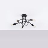 Kronleuchter Loop 5-flammig Schwarz – Modern & Ausdrucksstark-Leuchtezauber