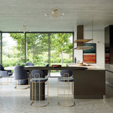 Kronleuchter LOOP 3-flammig Gold – Modernes Design-Leuchtezauber