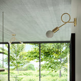 Kronleuchter LOOP 5-flammig Gold – Modernes Design-Leuchtezauber