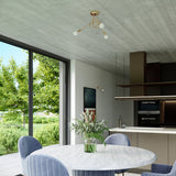 Kronleuchter LOOP 5-flammig Gold – Modernes Design-Leuchtezauber