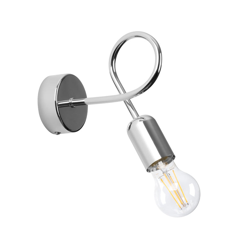 Wandleuchte Loop Chrom Runde Wandlampe Mit Chromoptik – Glänzend & Modern-Leuchtezauber