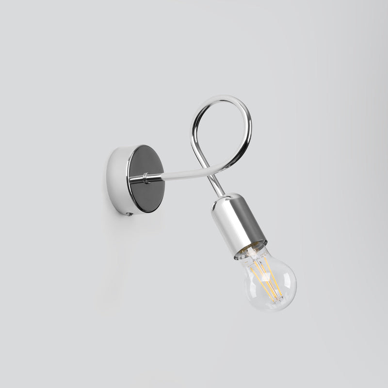 Wandleuchte Loop Chrom Runde Wandlampe Mit Chromoptik – Glänzend & Modern-Leuchtezauber