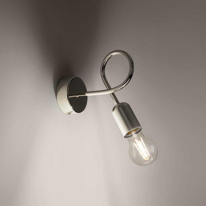 Wandleuchte Loop Chrom Runde Wandlampe Mit Chromoptik – Glänzend & Modern-Leuchtezauber