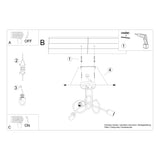 Kronleuchter LOOP 3-flammig Chrom – Modernes Design-Leuchtezauber