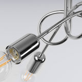 Kronleuchter LOOP 3-flammig Chrom – Modernes Design-Leuchtezauber