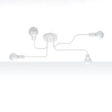 Kronleuchter Vector 4-flammig Weiß – Kompakt & Modern-Leuchtezauber