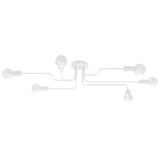 Kronleuchter Vector 6-flammig Weiß – Minimalistisch & Hell-Leuchtezauber