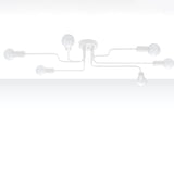 Kronleuchter Vector 6-flammig Weiß – Minimalistisch & Hell-Leuchtezauber