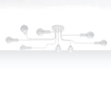 Kronleuchter Vector 8-flammig Weiß – Klar & Geometrisch-Leuchtezauber