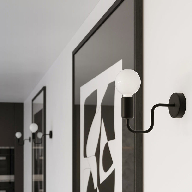 Wandleuchte Vector Schwarz Led Modern Metall Design-Leuchtezauber