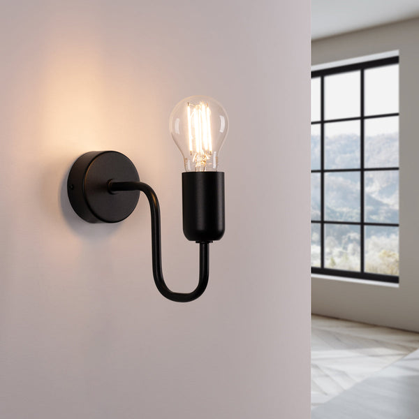Wandleuchte Vector Schwarz Led Modern Metall Design-Leuchtezauber