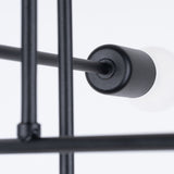 Kronleuchter NORAH 6R Schwarz – Modernes Design-Leuchtezauber