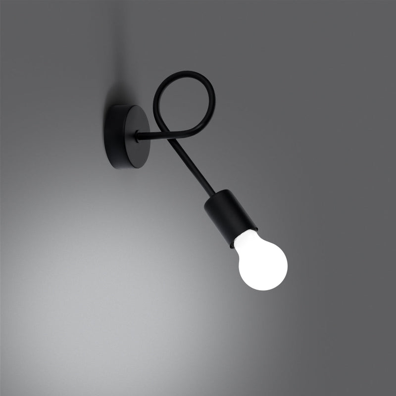 Wandleuchte Levar Schwarz Minimalistische Schwarze Wandlampe – Schlicht & Elegant-Leuchtezauber