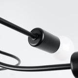 Kronleuchter LEVAR Schwarz – Modernes Design-Leuchtezauber