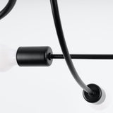 Kronleuchter LEVAR 6 Schwarz – Modernes Design-Leuchtezauber