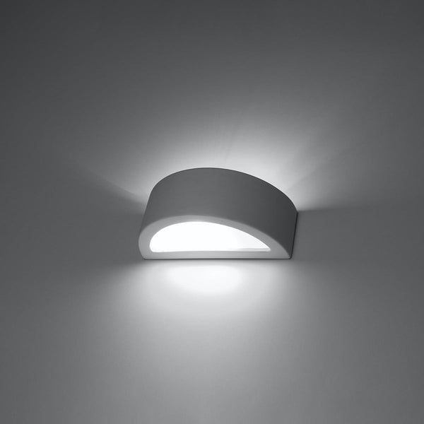 Keramik Wandleuchte Atena 30 Weiß Led Klassisch Design-Leuchtezauber