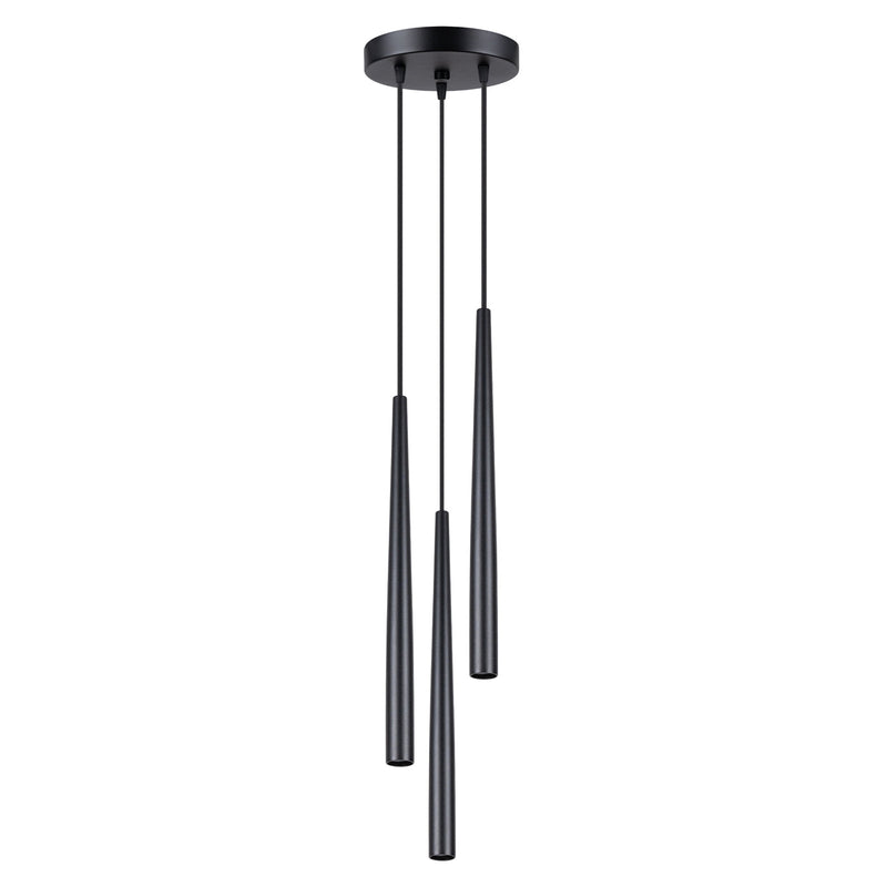 Pendelleuchte Bliss 3-flammig Schwarz – Industrial Look-Leuchtezauber