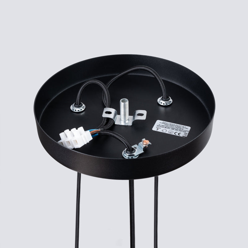 Pendelleuchte Bliss 3-flammig Schwarz – Industrial Look-Leuchtezauber