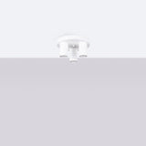 Plafond Lagos 3-Flammig Weiß Elegante Led-Deckenleuchte Weiß-Leuchtezauber