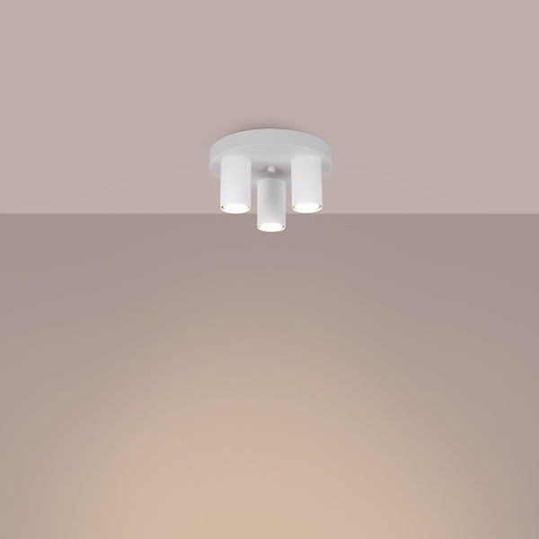 Plafond Lagos 3-Flammig Weiß Elegante Led-Deckenleuchte Weiß-Leuchtezauber