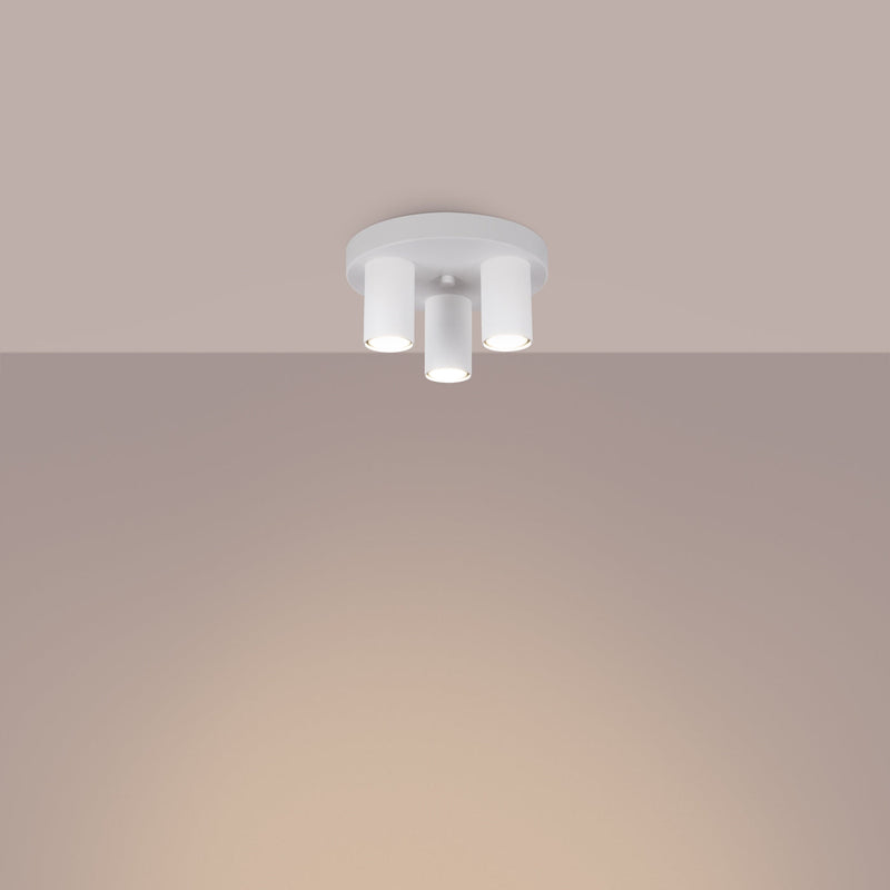 Plafond Lagos 3-Flammig Weiß Elegante Led-Deckenleuchte Weiß-Leuchtezauber