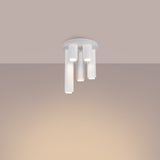 Plafond Lagos 5-Flammig Weiß Moderne Deckenlampe Mit Spots-Leuchtezauber