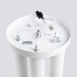 Plafond Lagos 5-Flammig Weiß Moderne Deckenlampe Mit Spots-Leuchtezauber