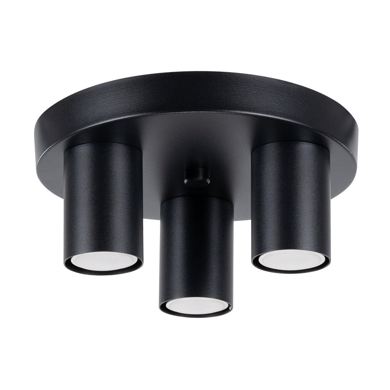 Plafond Lagos 3-Flammig Schwarz Elegante Lichtlösung Mit Spots-Leuchtezauber