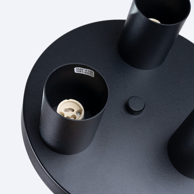 Plafond Lagos 3-Flammig Schwarz Elegante Lichtlösung Mit Spots-Leuchtezauber