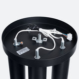 Plafond Lagos 5-Flammig Schwarz Modernes Design Mit Spotköpfen-Leuchtezauber