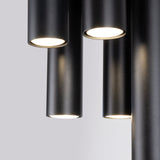 Plafond Lagos 5-Flammig Schwarz Modernes Design Mit Spotköpfen-Leuchtezauber