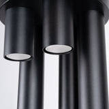 Plafond Lagos 5-Flammig Schwarz Modernes Design Mit Spotköpfen-Leuchtezauber