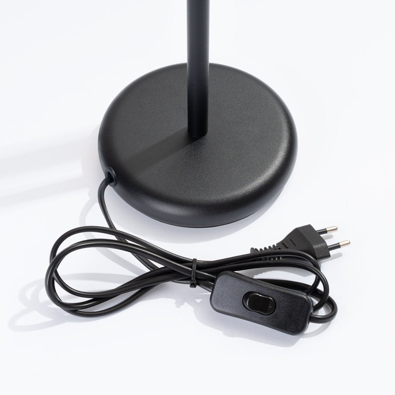 Tischlampe Pastelo Schwarz – Glas-Tischleuchte In Schwarz, Modern-Leuchtezauber