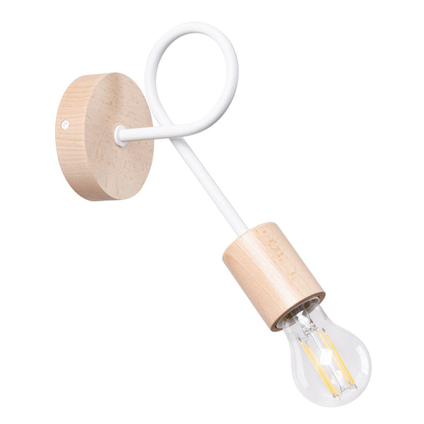Wandlampe Ember Weiß Moderne Weiße Wandlampe Mit Dezentem Design-Leuchtezauber