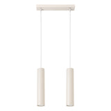 Pendelleuchte Lagos 2-flammig Beige – Schlichte Eleganz im Naturton-Leuchtezauber