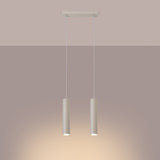 Pendelleuchte Lagos 2-flammig Beige – Schlichte Eleganz im Naturton-Leuchtezauber