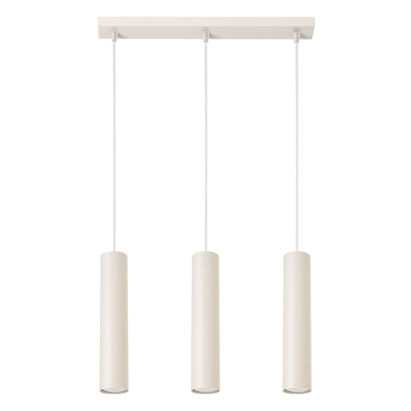Pendelleuchte Lagos 3-flammig Linear Beige – Warm & Modern-Leuchtezauber