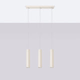 Pendelleuchte Lagos 3-flammig Linear Beige – Warm & Modern-Leuchtezauber