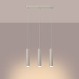 Pendelleuchte Lagos 3-flammig Linear Beige – Warm & Modern-Leuchtezauber