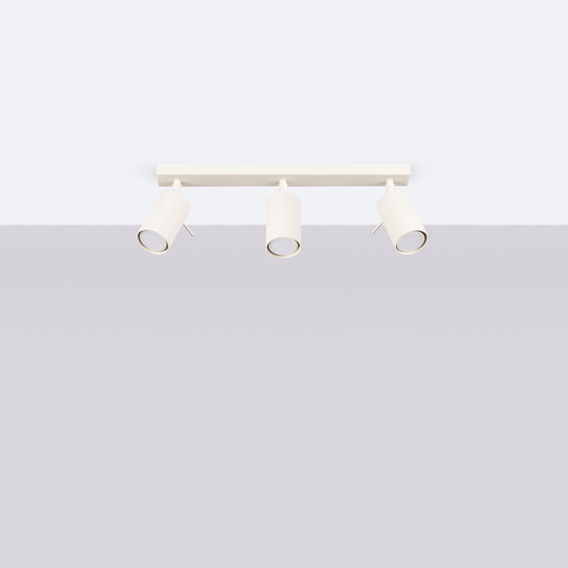 Plafond Ring 3L Beige Schlanke 3-Flammige Deckenlampe In Beige-Leuchtezauber