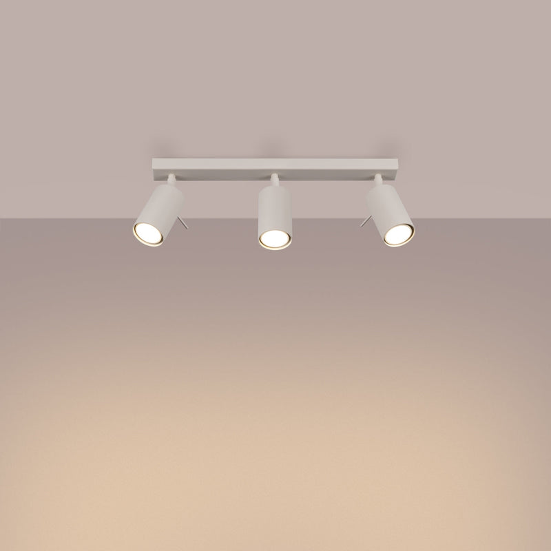 Plafond Ring 3L Beige Schlanke 3-Flammige Deckenlampe In Beige-Leuchtezauber