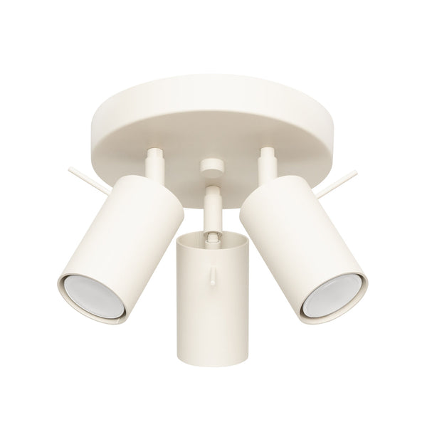 Plafond Ring 3P Beige Spot-Deckenlampe In Dezentem Beigeton-Leuchtezauber