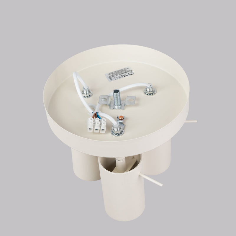Plafond Ring 3P Beige Spot-Deckenlampe In Dezentem Beigeton-Leuchtezauber